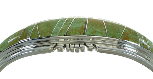 Turquoise Authentic Sterling Silver Cuff Bracelet AX78295